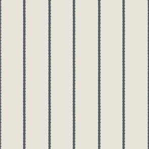 Brushstroke Stripe with Cream and Navy (3" repeat)