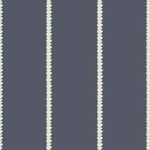 Brushstroke Stripe with Navy and Cream (6" repeat)