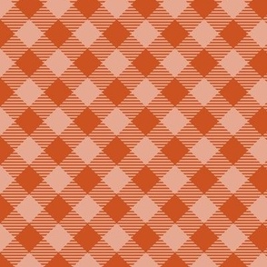 Autumn Buffalo Plaid Red Orange