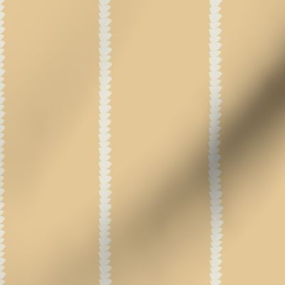 Brushstroke Stripe with Butter Yellow and Cream (3" repeat)