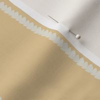 Brushstroke Stripe with Butter Yellow and Cream (3" repeat)