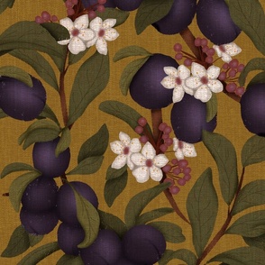 Plums and Blossoms