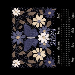 2024 butterfly black floral design