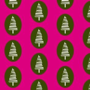 Funky_White_Filled_Tree_With_Dark_Green_On_Pink_Background