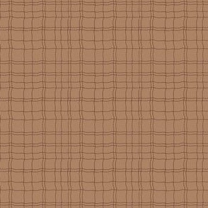 sweet plaid in brown - small scale