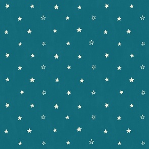 Polka Dot Stars - Blue