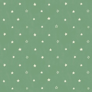 Polka Dot Stars - Green