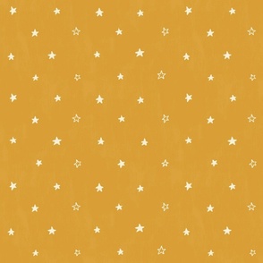 Polka Dot Stars - Yellow