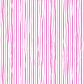 M- Natural Stripe - Vertical - Pinks and Natural - Helen Bowler