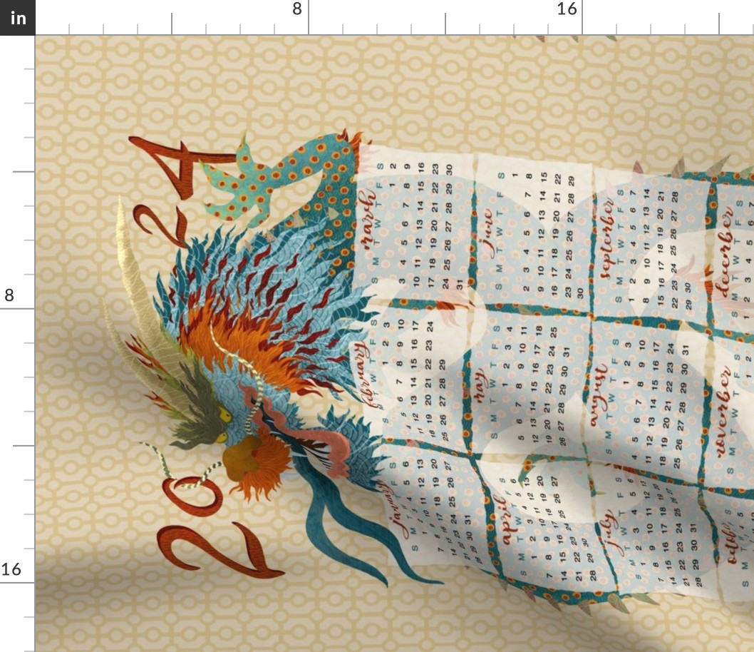Year of the Wood Dragon 2024 Calendar 