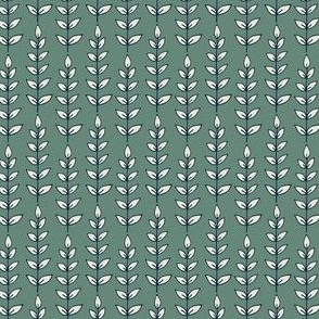 Linear Leaves (Night Garden colourway) - Ditsy Garden Mini Collection