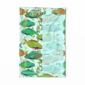A 2024 Pack of Parrotfish, Wall Hanging Calendar by Su_G_©SuSchaefer2023
