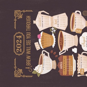 Kitchen Wisdom Coffee 2024 Calendar