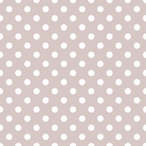 Modern Simple Pop Polka Dots - White / Gray