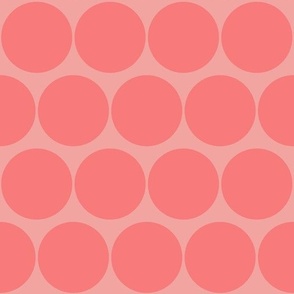 Modern Simple Pop Big Dots - Pink Peaches