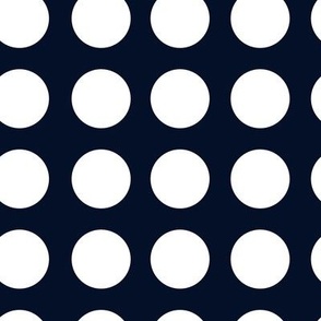 Black and White narrow Polka Dots