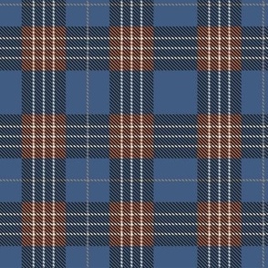 Rustic Plaid in Blue and Brown