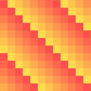 Sunrise Checkerboard Gradient | Small Scale