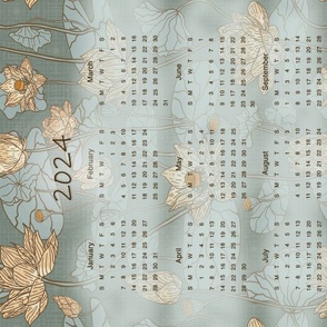 2024 Lotus Flowers Calendar