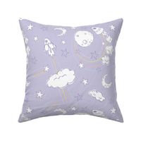 Purple in Space (Small Pattern Size)