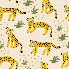 cute leopard background 