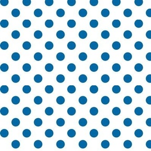 polka dots royal blue
