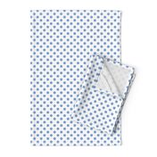 polka dots cornflower blue