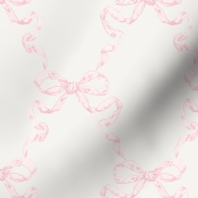Custom Lindsay Hannah Ribbon Trellis Pink on Cream2
