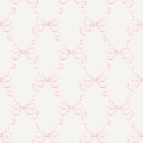 Custom Lindsay Hannah Ribbon Trellis Pink on Cream2