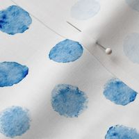 abstract shell dots - bluebell scallop - coastal blue wallpaper
