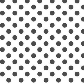 polka dots dark grey