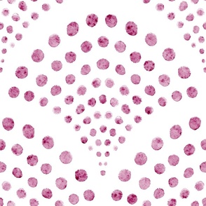 abstract shell dots - peony scallop - coastal pink wallpaper