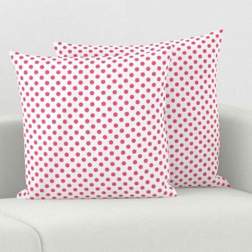 polka dots hot pink