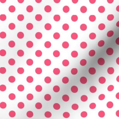 polka dots hot pink