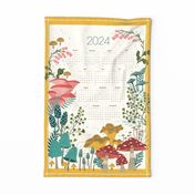 2024 calendar whimsical mushrooms