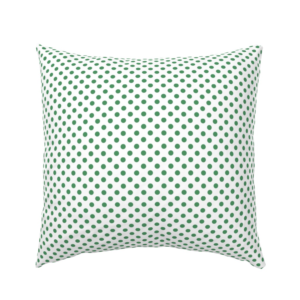 polka dots kelly green