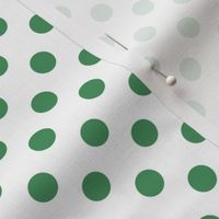 polka dots kelly green