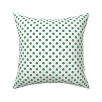 polka dots kelly green