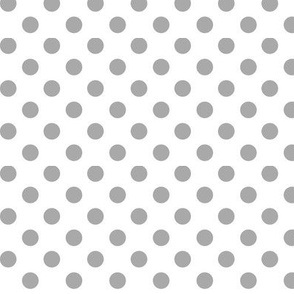 polka dots grey