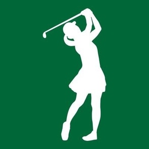 Sports, Woman Golfing, Golfer, Girl’s High School Golf, Women’s College Golf, Golf Team, School Spirit, Green & White