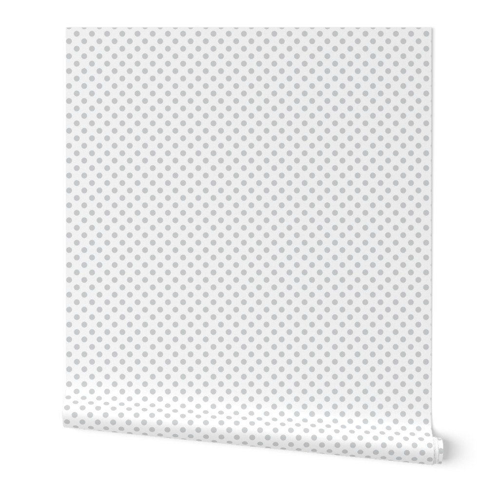 polka dots light grey