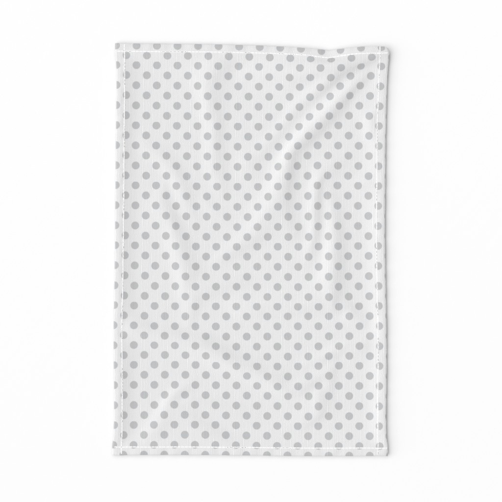 polka dots light grey