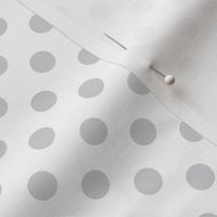 polka dots light grey