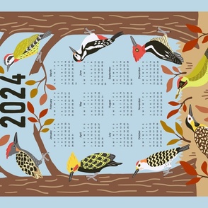 Woodpeckers of the world - calendar 2024