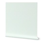 polka dots ice mint green