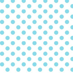 polka dots sky blue