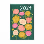 The Poppies Are In The Field Tea Towel 2024 Calendar