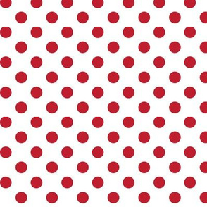 polka dots red