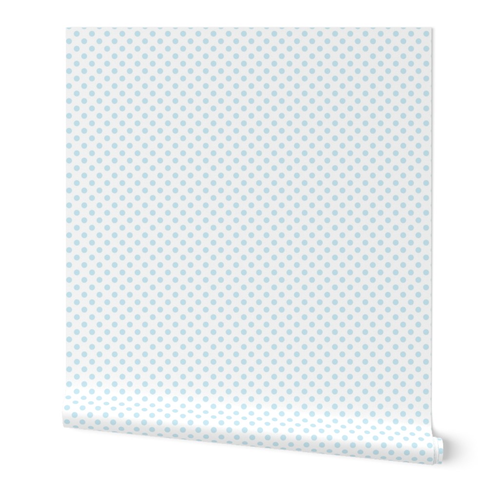 polka dots ice blue