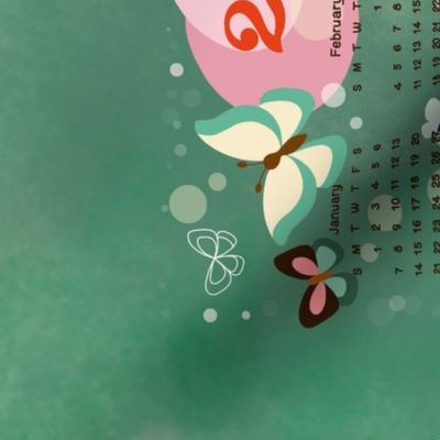 whimsical butterflies fairy calendar 2024